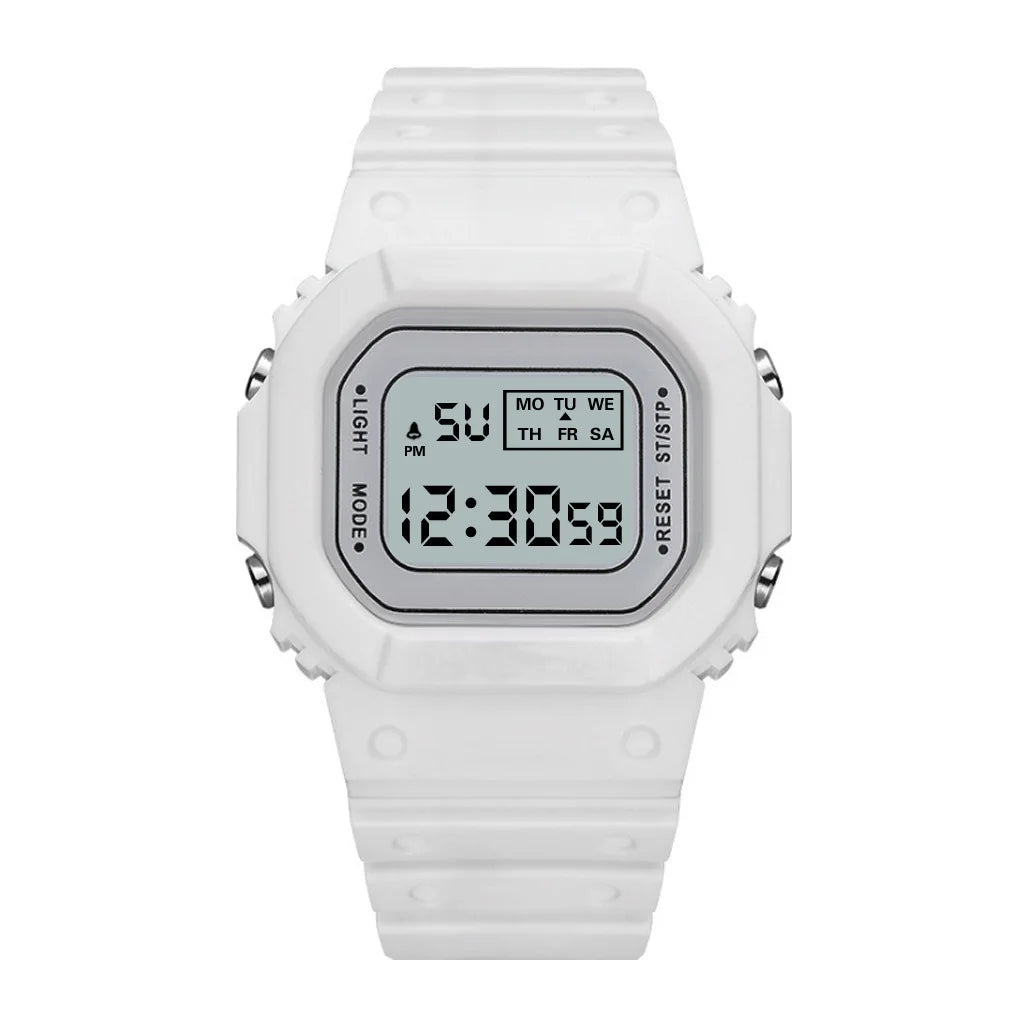 UTHAI CE117 Sports Electronic Watch Unisex Square Watches students Digital Wristwatch Waterproof Clock Bracelet For LED