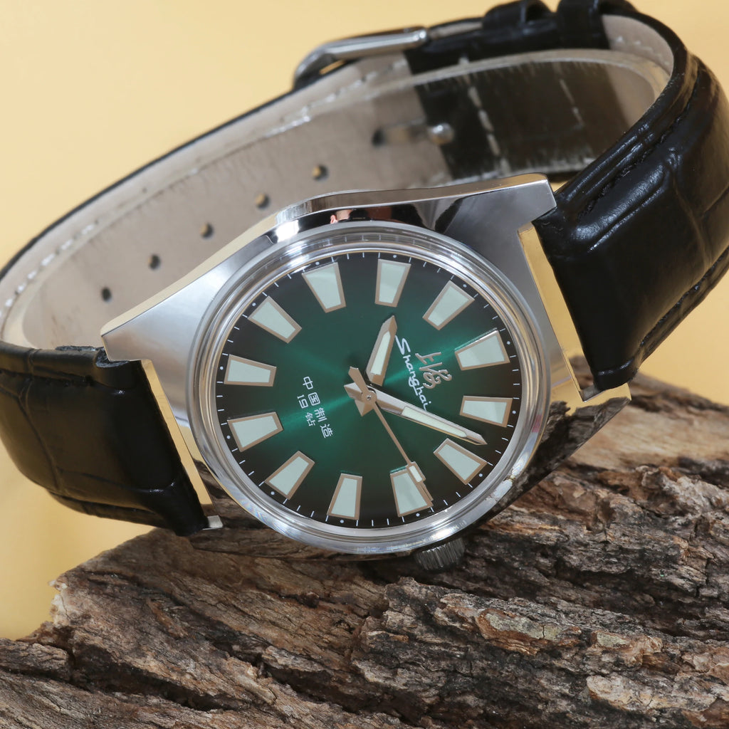Shanghai 36MM Hand-Wind Mechanical Watch 7120 Waterproof Bauhaus Design Watch for Men wholesale