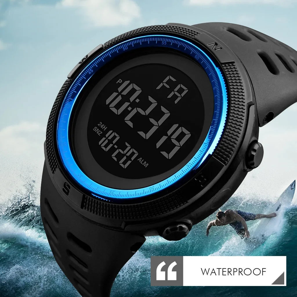Men's Digital Watches Multifunction Military Men Sports Wristwatch Sweatproof Luminous Man Student Electronic Watch
