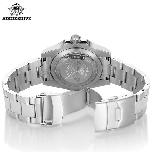 ADDIESDIVE 41mm Watch For Men 20Bar C3 Super Luminous reloj hombre Quartz watch relogio masculino Men Steel Waterproof Watches