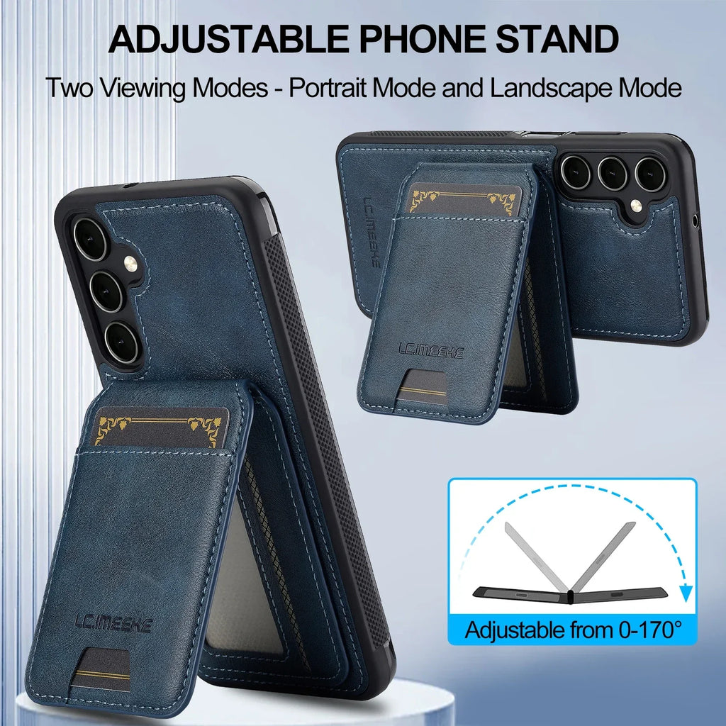 Detachable Leather Case For Samsung Galaxy S26 S25 Ultra S24 Plus S22 S21 FE A55 A35 A16 A36 A56 A15 A14 Card Wallet Phone Bag