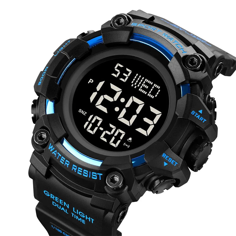 Skmei Luxury Fashion Sports Watches Men Waterproof Stopwatch Dual Time Digital Wristwatch Big Dial Clock Reloj Hombre