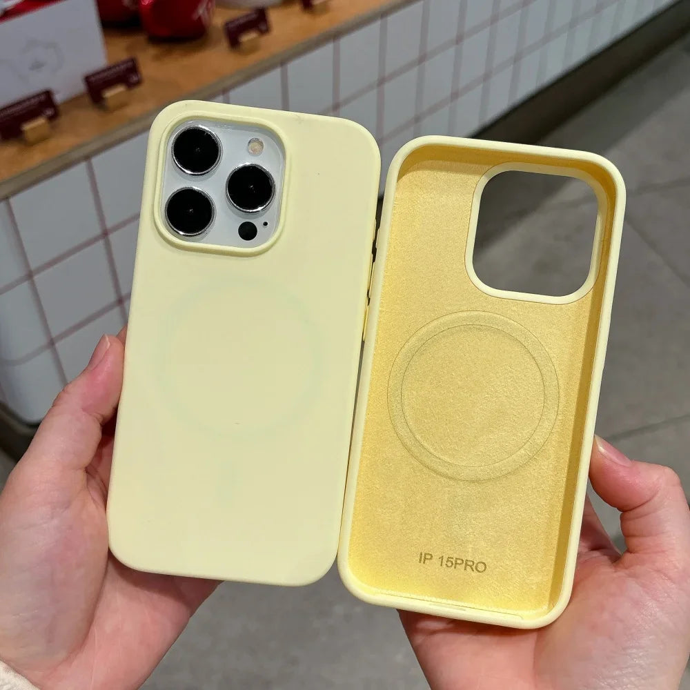Liquid Original Magnetic For Magsafe Wireless Case for iPhone 17 Air 16 15 14 Plus 13 12 Pro Max Charging Candy Silicone Cover