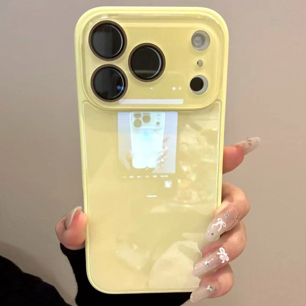 Luxury Candy Color Tempered Glass Camera Protection Case for iPhone 17 16 15 14 13 12 Pro Max Shockproof Bumper Hard Back Cover