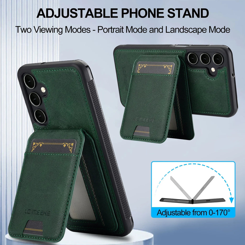 Detachable Leather Case For Samsung Galaxy S26 S25 Ultra S24 Plus S22 S21 FE A55 A35 A16 A36 A56 A15 A14 Card Wallet Phone Bag