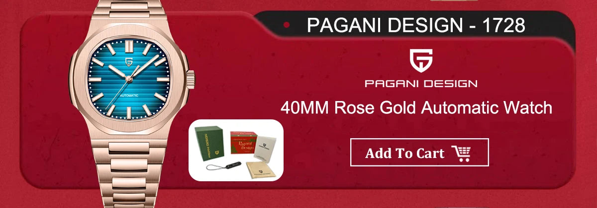 PAGANI DESIGN DD40 Men's Watches 2025 Top Luxury Automatic NH36A Mechanical Wristwatches AR Sapphire Mirror Watch For Men Clock