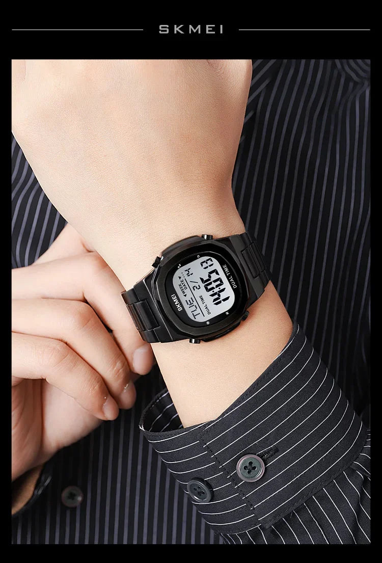 SKMEI 2004 Alarm Date Clock  relojes para hombre Glow Stop Watch Multifunction Mens Waterproof Electronic Sport Watch Wristwatch