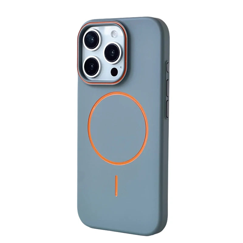 Ultrathin Hit Color For MagSafe Phone Case for iPhone 17 16 15 Pro Max 14 13 12 Magnetic Wireless Charger Matte Hard PC Cover