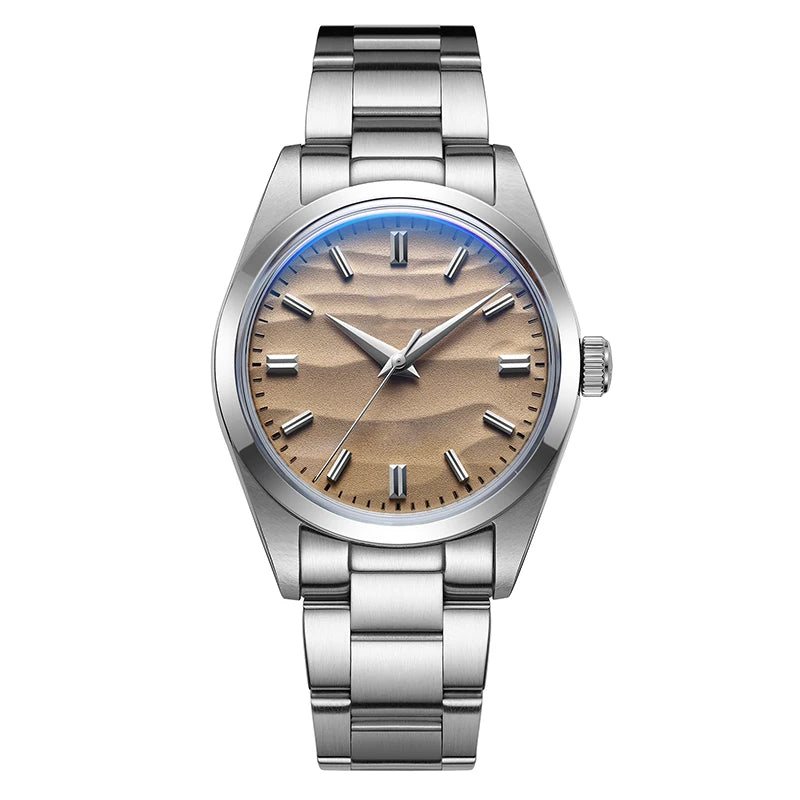 ADDIESDIVE Hot Sale Quartz Watch Simple 10Bar Steel Dive Wristwatch Bubble Mirror Pot Cover Glass Sports 36mm Men Watches AD2030