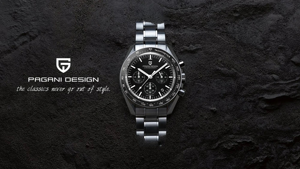 2026 New PAGANI DESIGN Mens Watches Top Brand Luxury Automatic Quartz Chronograph Waterproof Sport Stainless Steel Clock Relogio