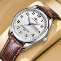 Vintage ultra-thin watch, atmospheric men's night light waterproof quartz watch, give gift