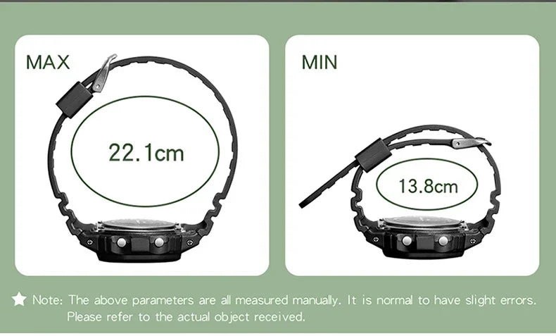 SANDA 293  Waterproof Watch Fashion Brand Ladies Watches For Women Sport Digital Wristwatches Female Clock LED Display 50m