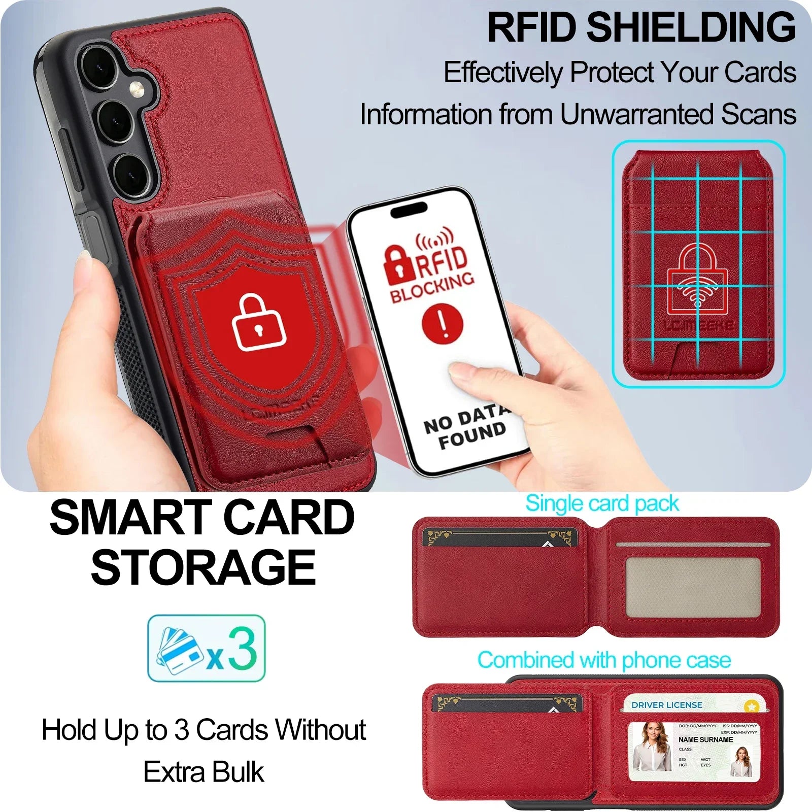Detachable Leather Case For Samsung Galaxy S26 S25 Ultra S24 Plus S22 S21 FE A55 A35 A16 A36 A56 A15 A14 Card Wallet Phone Bag
