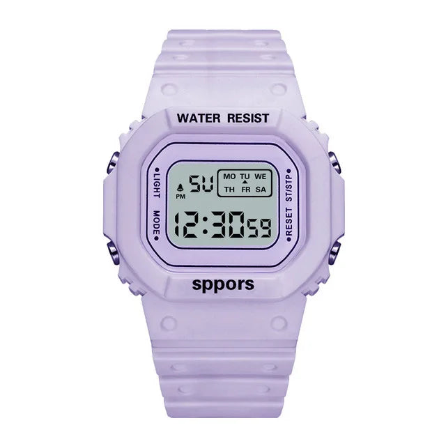 UTHAI CE117 Sports Electronic Watch Unisex Square Watches students Digital Wristwatch Waterproof Clock Bracelet For LED