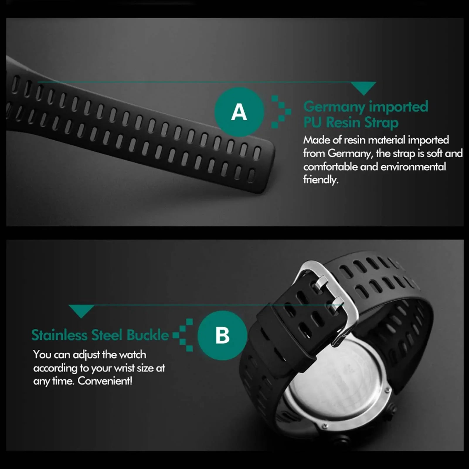 Men's Digital Watches Multifunction Military Men Sports Wristwatch Sweatproof Luminous Man Student Electronic Watch