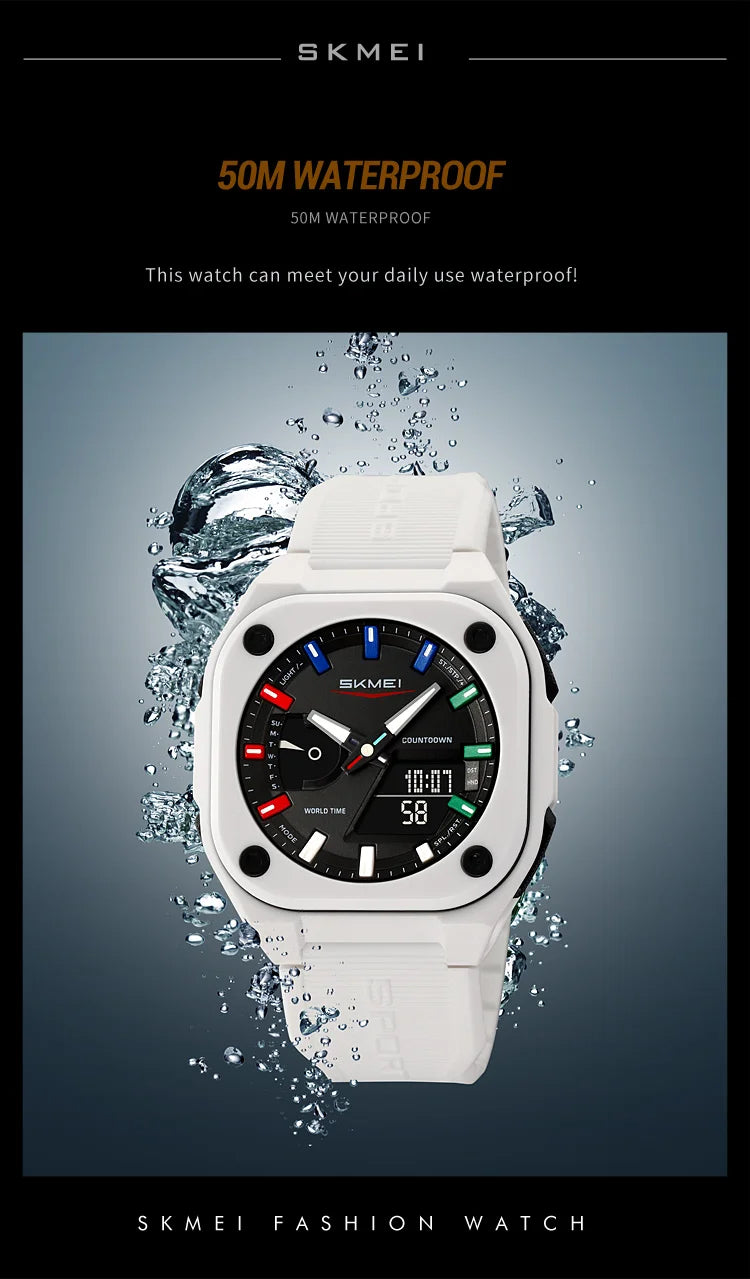 SKMEI Business Digital Electronic Watch Fashion Sports Quartz Watches For Mens Women Waterproof Wristwatches Clock Reloj Hombre
