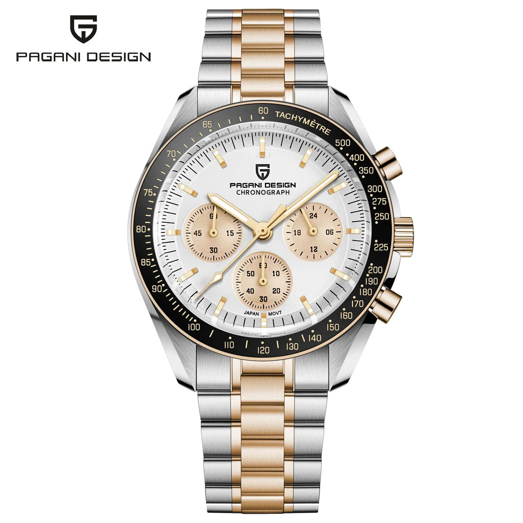 2026 New PAGANI DESIGN Moon V6 Men's Watches Luxury Quartz Watch For Man Chronograph VK63 Men Gift AR Sapphire Mirror Luminous