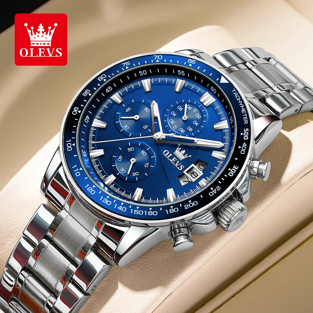 OLEVS TY705 Men Watch Luxury Waterproof Luminous Quartz Watch Multi functional Timing Watch Exclusive Sports Original Men Watch