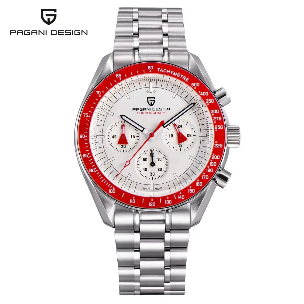2026 New PAGANI DESIGN Moon V6 Men's Watches Luxury Quartz Watch For Man Chronograph VK63 Men Gift AR Sapphire Mirror Luminous