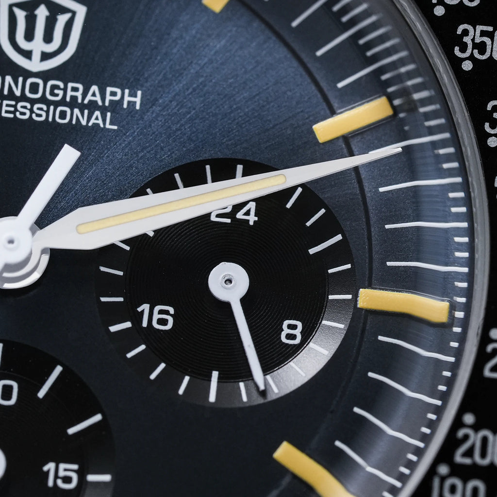 Watchdives WD1863 Quartz Watch VK63 Chronograph Movement Bubble Sapphire Crystal 10Bar Waterproof Luminous 39mm Vintage Watches