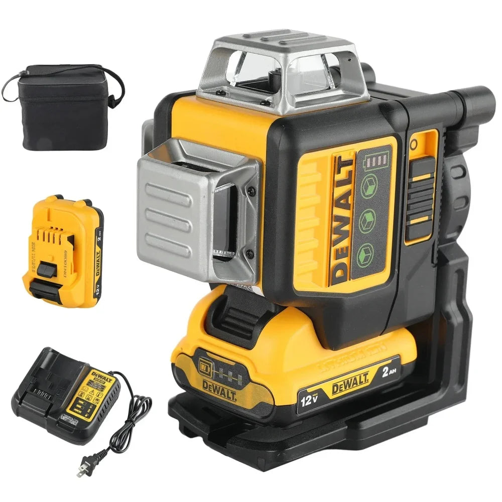 2026 DEWALT us DW089LG 12V Laser Level Self-Levelling 12-Line 3-Sides*360-Degree Horizontal & Vertical Cross-Line Tool