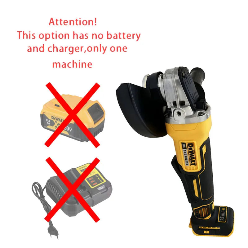 DEWALT US DCG406 Cordless Angle Grinder and DCD796 Drill Driver 20V Brushless Power Tool Combination Set