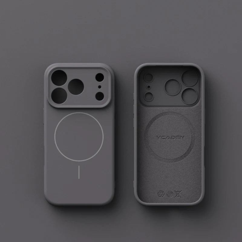 Luxury Liquid Silicone Case for iPhone 17 Air 16 16E 15 14 13 12 11 Pro Max Plus Soft For Magsafe Magnet Shockproof Matte Cover
