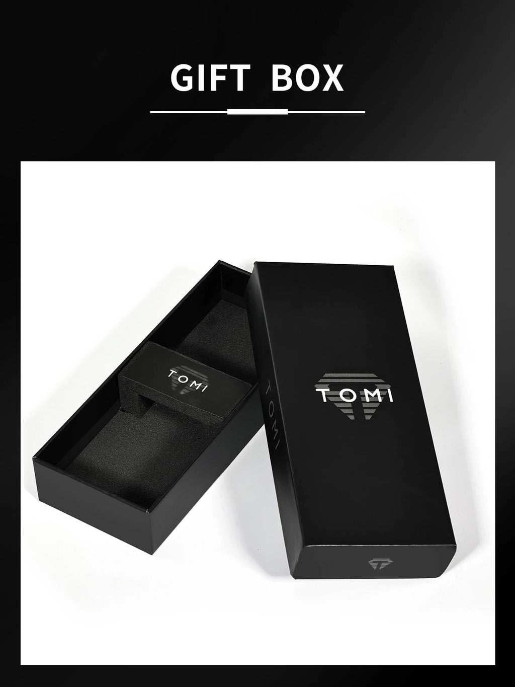 TOMI men's minimalist fashion watch circular dial calendar men's and women's casual quartz watch clock gift
