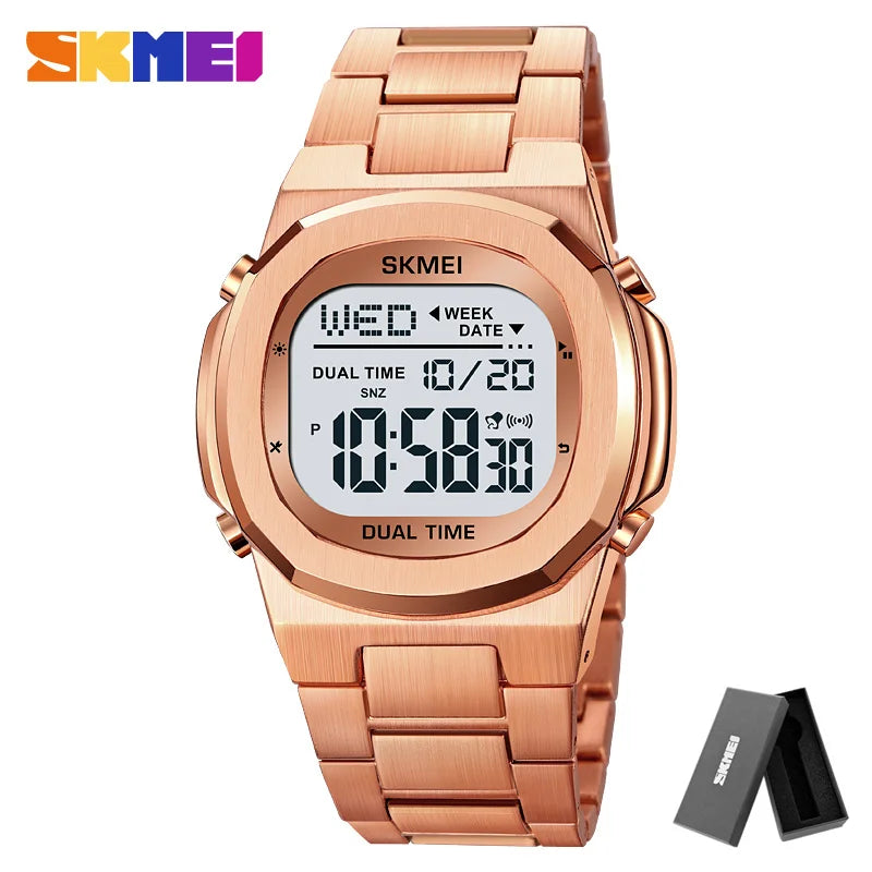 SKMEI 2004 Alarm Date Clock  relojes para hombre Glow Stop Watch Multifunction Mens Waterproof Electronic Sport Watch Wristwatch