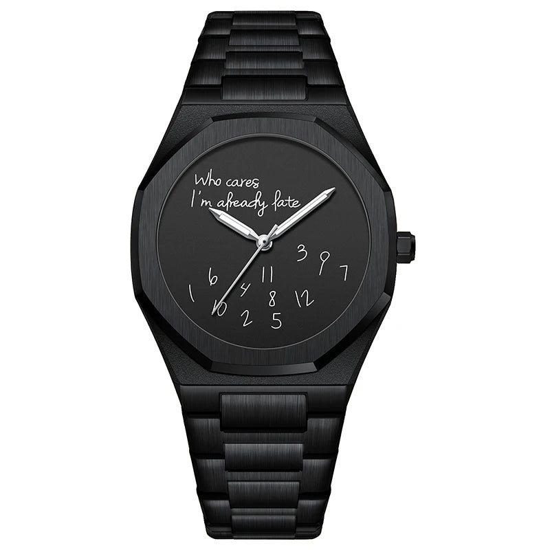 Fashion Luxurious Exquisite Elegant Men's Watch Classic Business Casual  Arabic Digital Steel strip Waterproof Noctilucent Watch