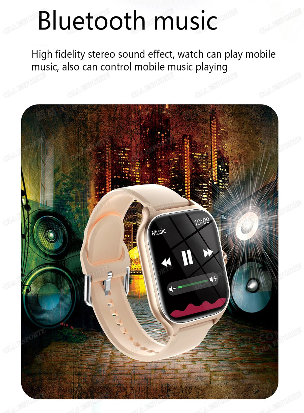 Smart Watch For Android IOS Watches 2.01inch HD Display Bluetooth Call Message Alert Music Sports Mode Smartwatch Men Women Gift
