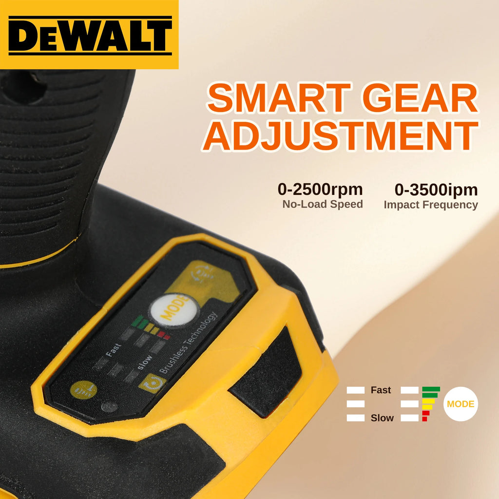 DEWALT US 1/2" DCF922 Wireless Impact Wrench Rechargeable High Torque 406Nm(Reverse) 2500PRM Universal 20V Battery Power Tools