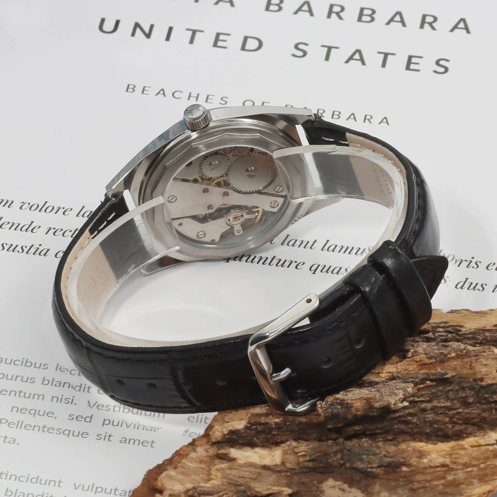 Shanghai 36MM Hand-Wind Mechanical Watch 7120 Waterproof Bauhaus Design Watch for Men wholesale