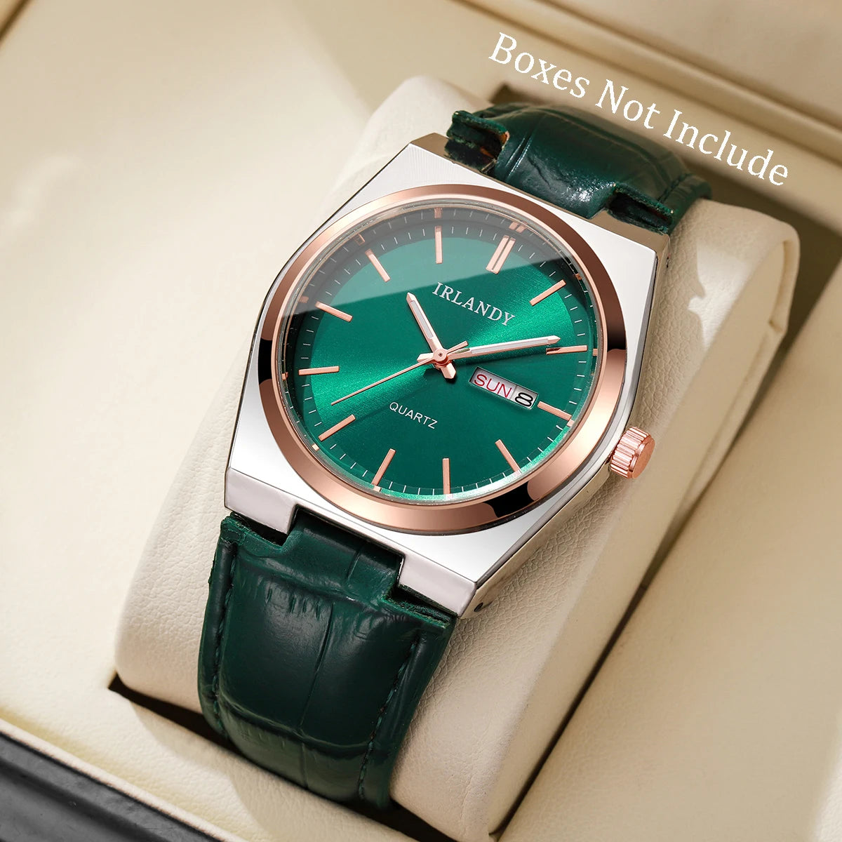 Fashion Men Business Watches Calendar Quartz Watch Casual Leather Strap Wristwatches Reloj Hombre（Without Box）