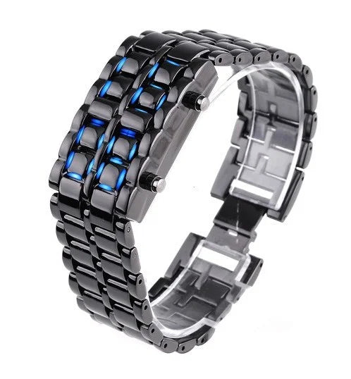 LED Lava Watch Steel Man Watches Hot Sales Fashion Digital Wristwatches For Men Dropshipping Electronic Watch relogios masculino