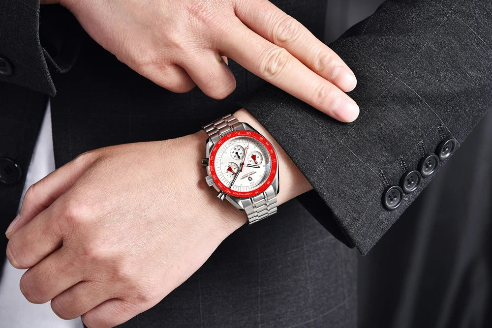 2026 New PAGANI DESIGN Mens Watches Top Brand Luxury Automatic Quartz Chronograph Waterproof Sport Stainless Steel Clock Relogio