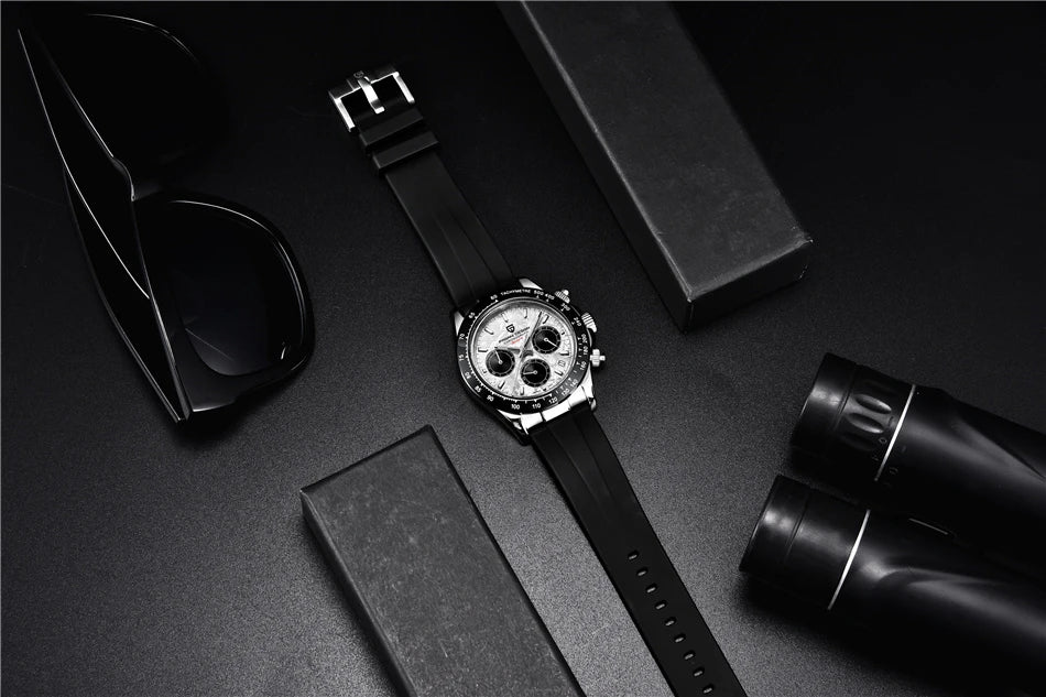 PAGANI DESIGN 2026 New Men Watches Luxury Quartz Watch For Men 100M Waterproof Sports Chronograph Wristwatch for Men gift