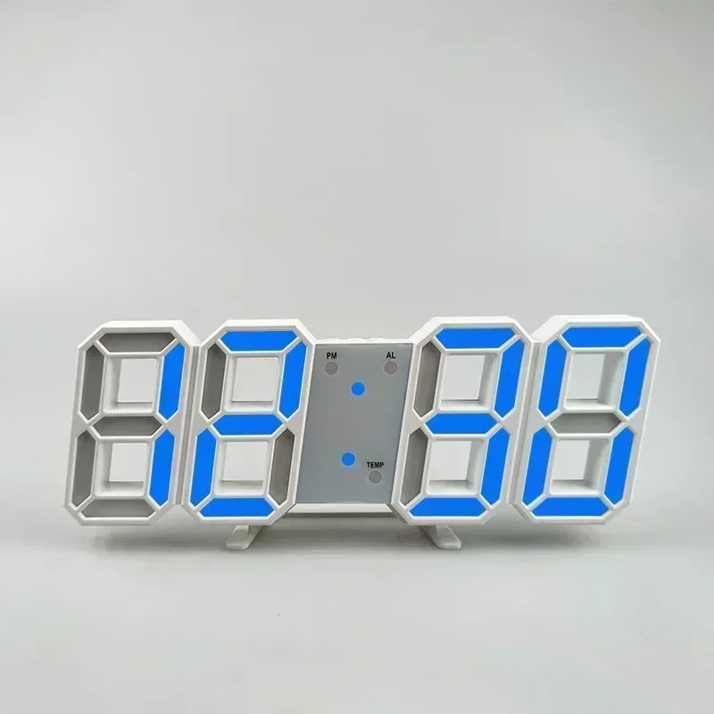 Digital Desktop Clock Wall-mounted Decorative Electronic Desk Clock With Adjustable Luminous Mode Digital Alarm Clocks Table Led