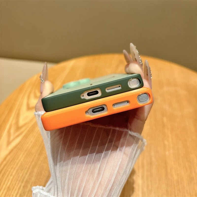 Luxury Matte Magnetic Wireless Charging Case For Samsung A56 A26 A17 S26 S25 S24 S23 FE Plus S22 Ultra For Magsafe Bumper Cover