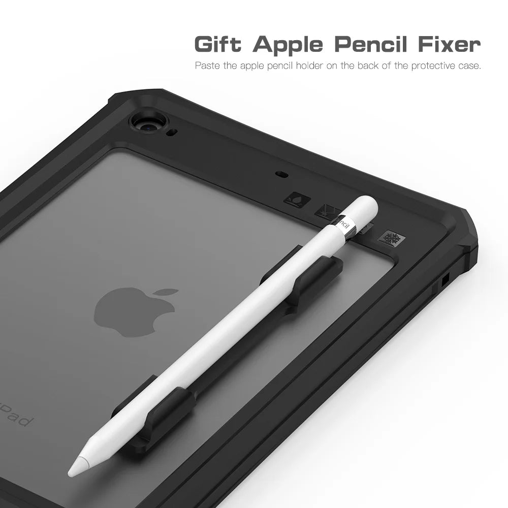 IP68 Waterproof Case Cover for Apple iPad Mini 4 5 6 7 with Screen Protector Pencil Holder Water Resistant Kickstand Case Mini 6