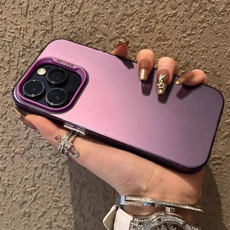 Funda Laser Metallic Aurora Color Matte Case For Xiaomi Redmi Note 14 13 12 11 10 Pro Plus 5G 4G 9S Hard Shockproof Bumper Cover