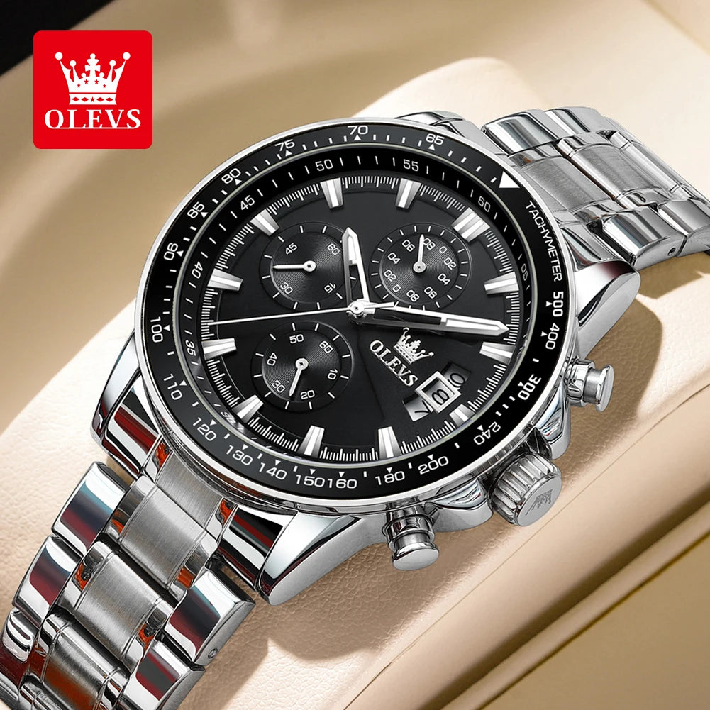 OLEVS TY705 Men Watch Luxury Waterproof Luminous Quartz Watch Multi functional Timing Watch Exclusive Sports Original Men Watch