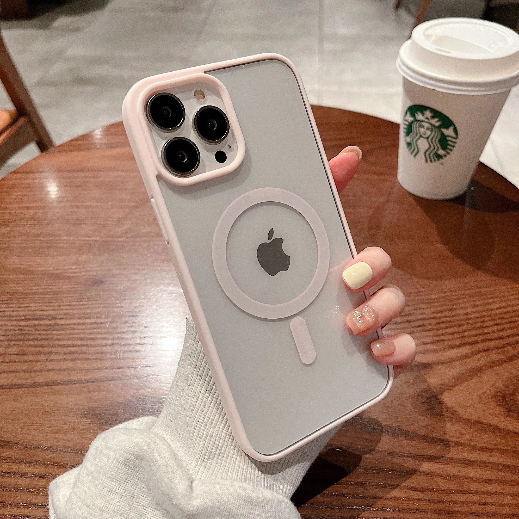 Colorful Transparent For Magsafe Magnetic Wireless Charging Case for iPhone 15 14 13 12 11 Pro Max Mini XS XR Hard Acrylic Cover