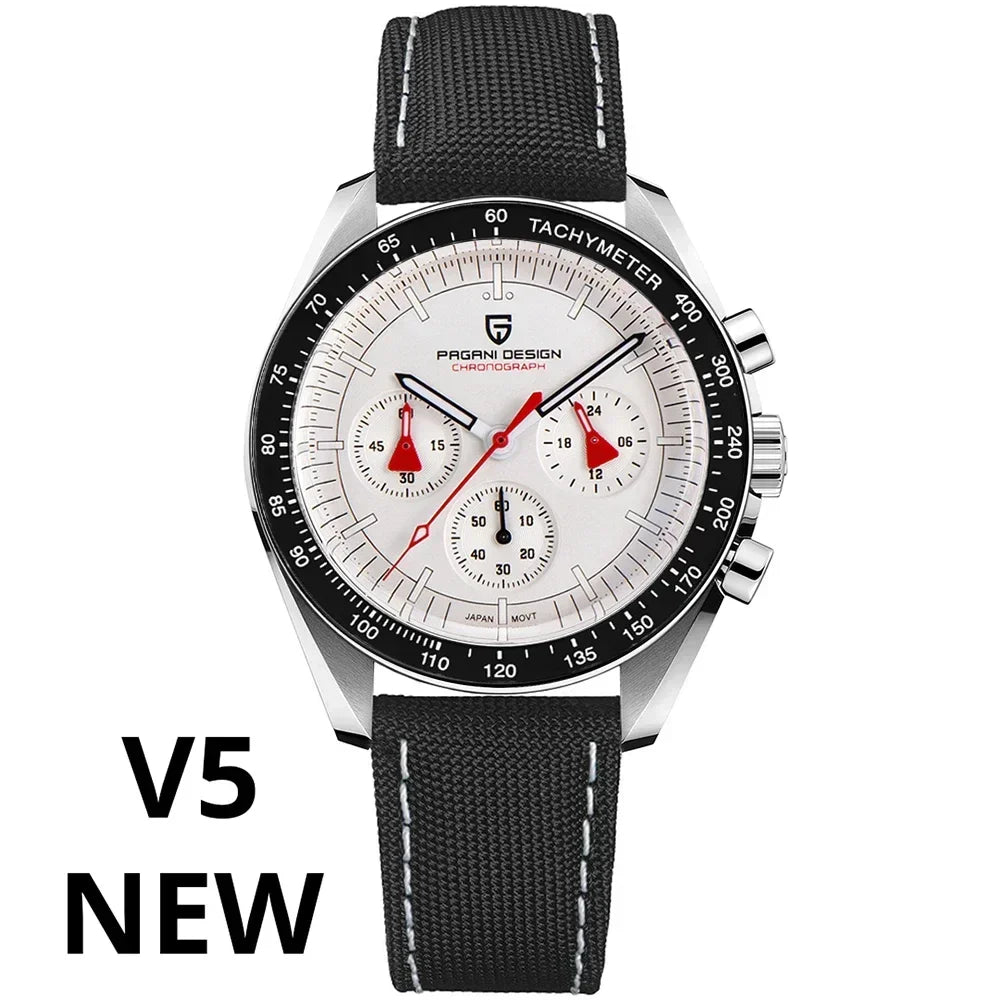 PAGANI DESIGN 2026 New Men's Watches Top Luxury Quartz Watch For Men Auto Date Speed Chronograph AR Sapphire Mirror Wrist watch