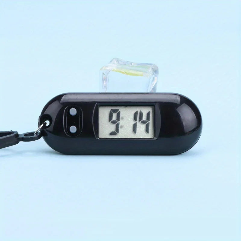 Sporty LED Digital Keychain Pocket Watch Mini Clock - Compact and Portable, Ideal for Students and Kids
