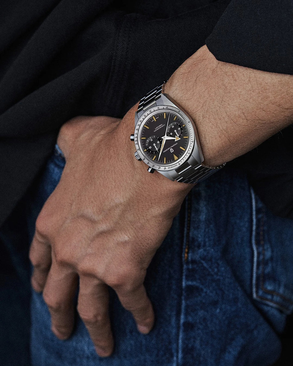 2026 New PAGANI DESIGN Retro Mens Watches Moon Quartz Watch For Men Speed Sports Chronograph AR Sapphire VK64 Clock Reloj Hombre
