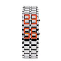 LED Lava Watch Steel Man Watches Hot Sales Fashion Digital Wristwatches For Men Dropshipping Electronic Watch relogios masculino