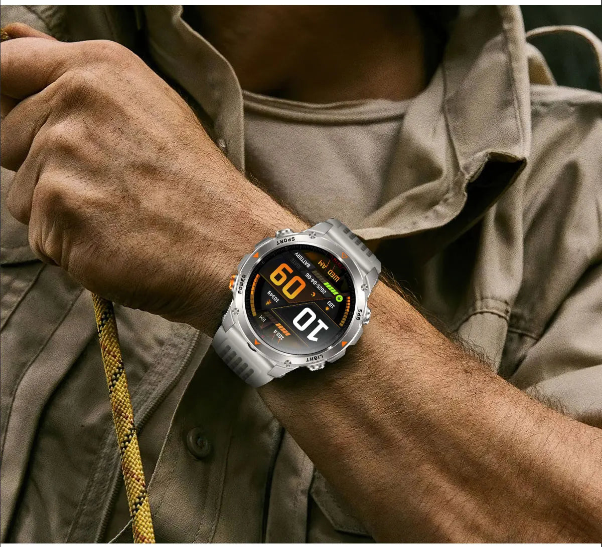 2025 New Professional GPS Sports Smart Watch Outdoor RIDE Run GPS track Swim Watchs Compass Altimeter 3ATM Sports Bracelets Men