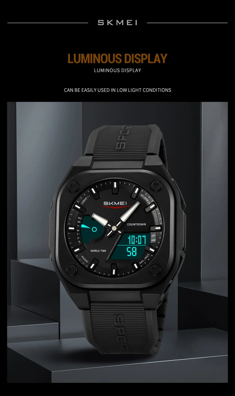 SKMEI Business Digital Electronic Watch Fashion Sports Quartz Watches For Mens Women Waterproof Wristwatches Clock Reloj Hombre