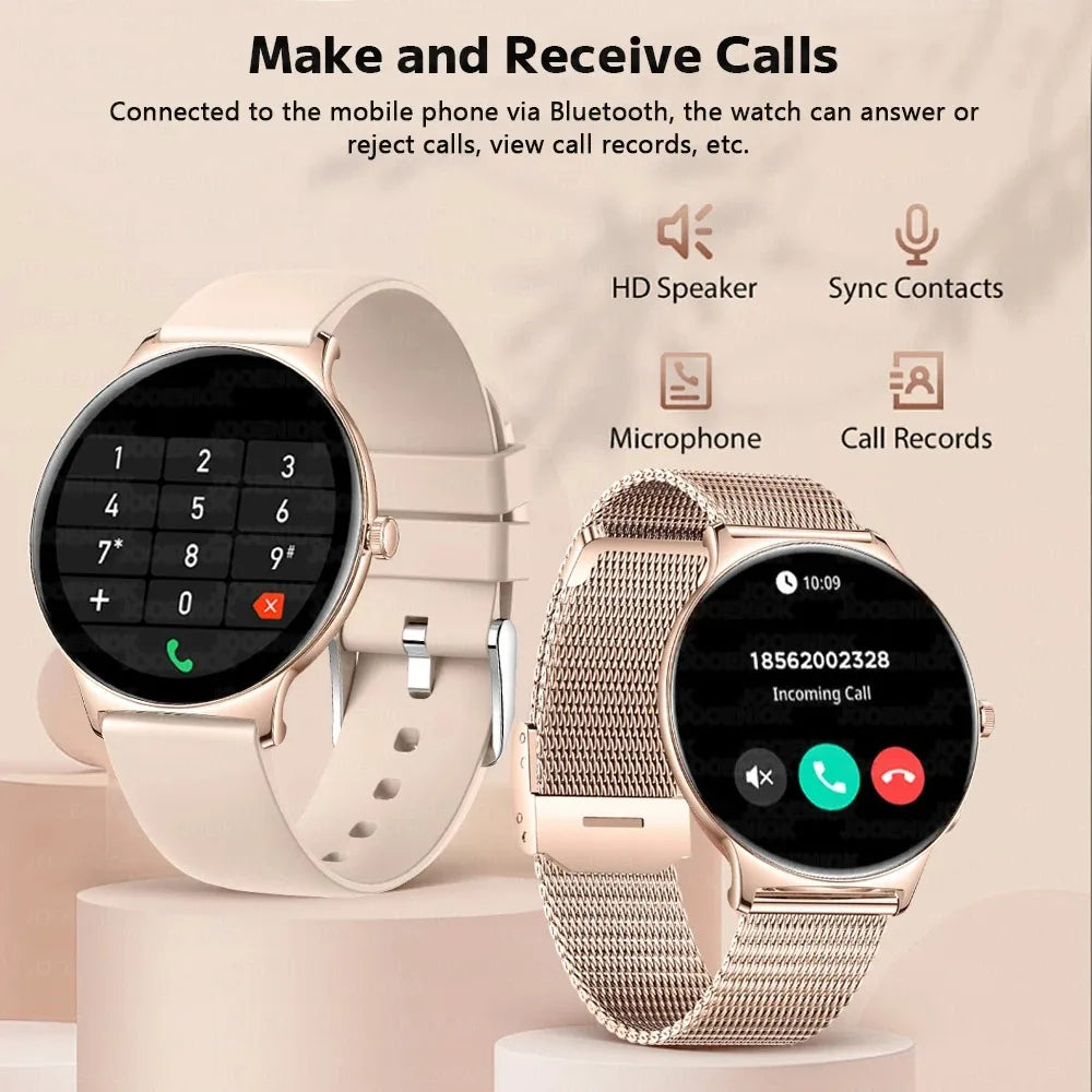 2026 New 7.9MM Ultra Thin Smart Watch Women Screen Always Display Time Sports Bracelet Bluetooth Call Fashion Smartwatches ios
